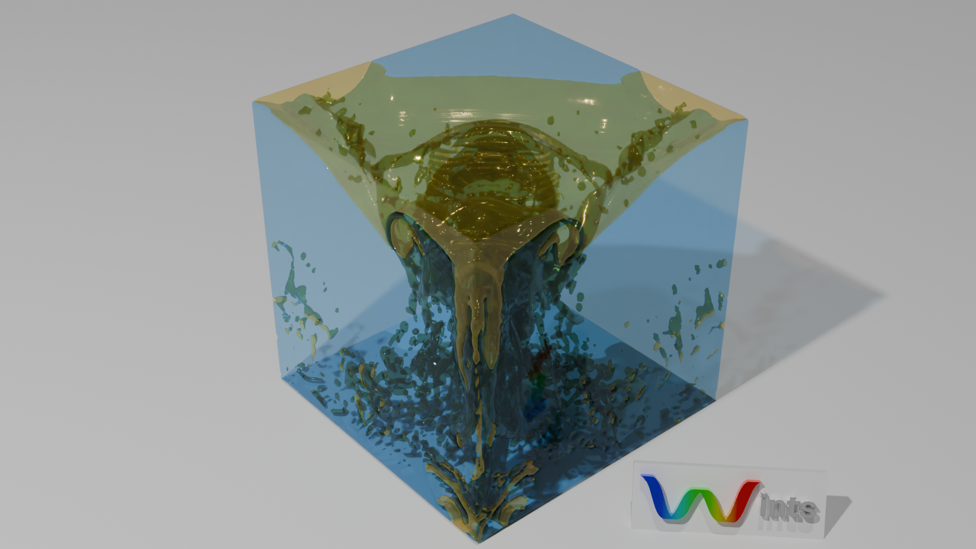 3D CFD simulation of an oil-water phase inversion